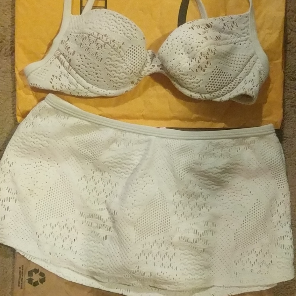 Victoria secrets white bathing suit